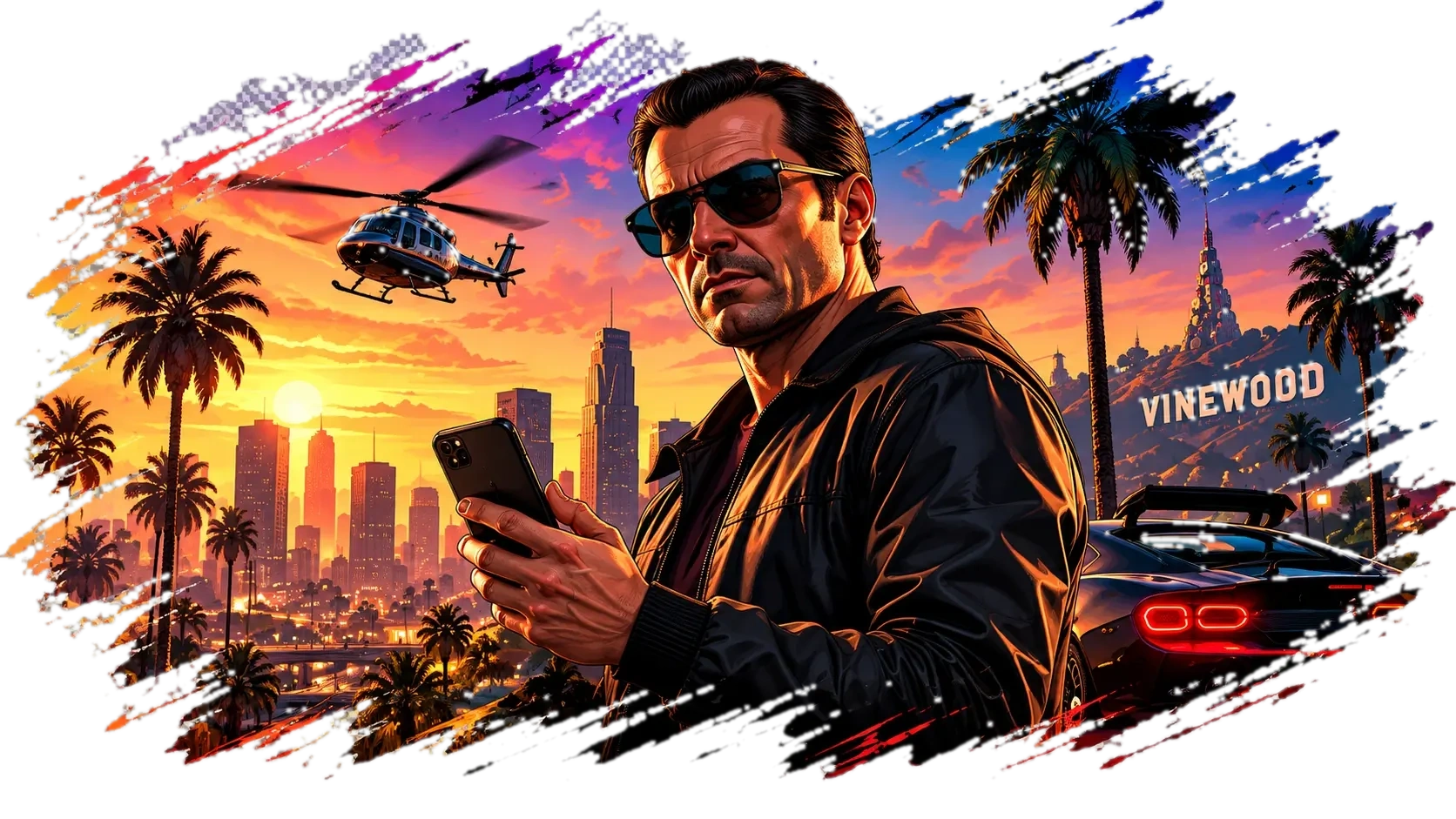 Contact Play GTA Online - Vinewood Artwork
