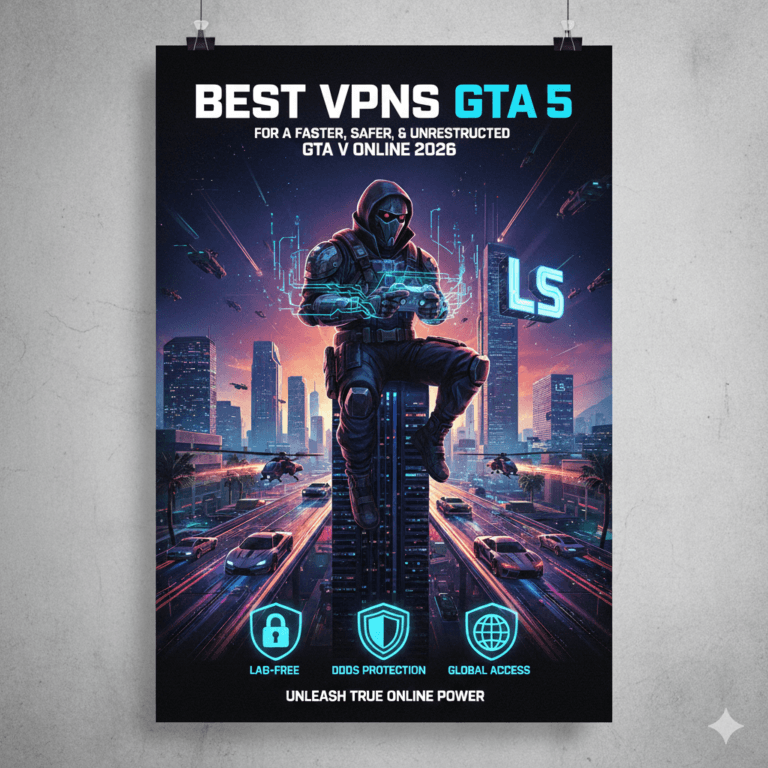 Best VPNs for GTA 5 Online in 2026: Speed, Anti-DDoS & Security