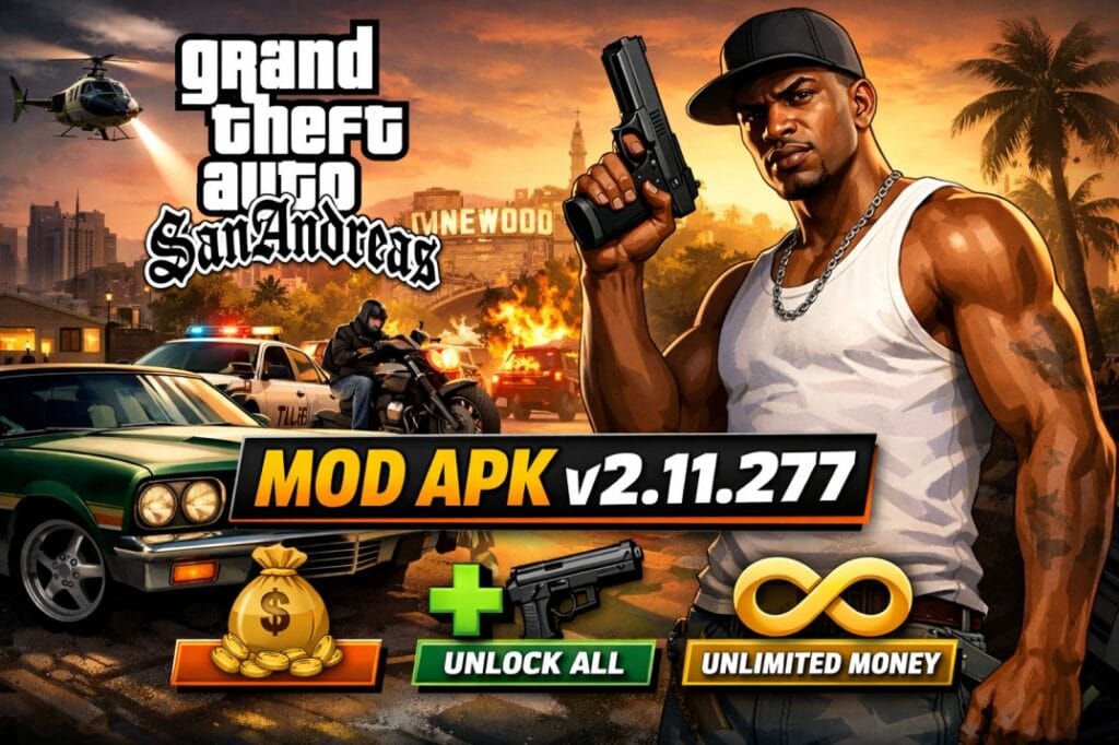 What is GTA San Andreas Mod APK v2.11.277?