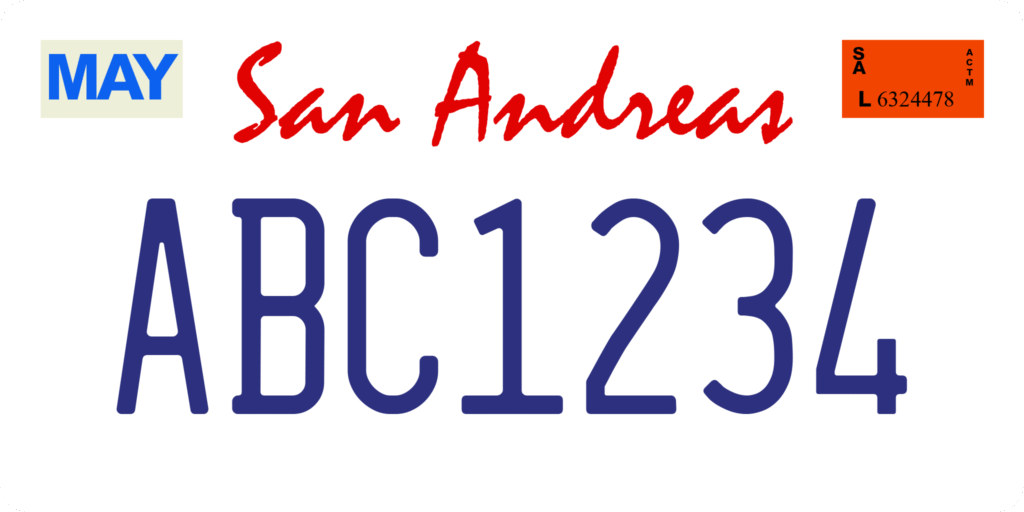 license plate creator GTA online tool