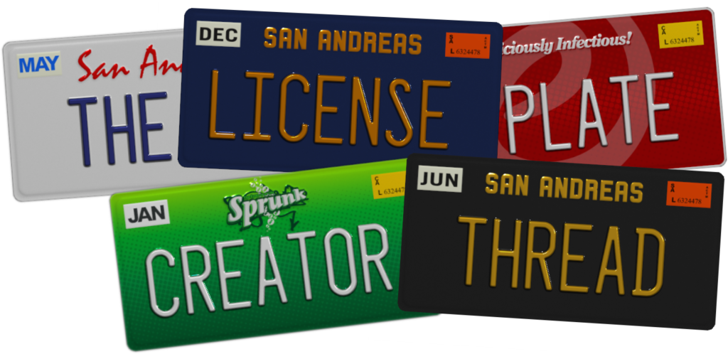 license plate creator GTA online tool